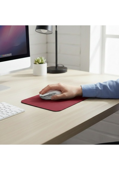230x170x3 Mm Mouse Pad Kaymaz Non-slip Taban Pürüzsüz Bez Yüzey Bordo
