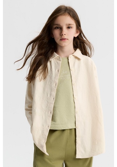 Xo Kids Kız Çocuk Gömlek 8-14 Yaş 31307 Krem