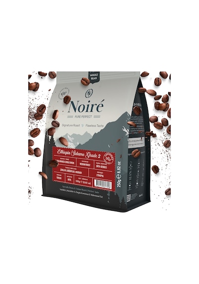Noire Ethiopia Sidamo Grade 2 250g %100 Arabica Single Origin Çekirdek