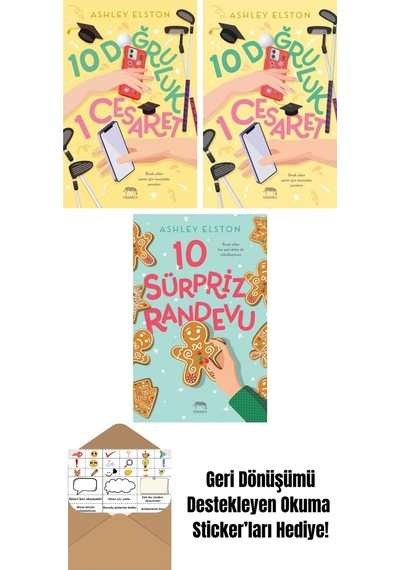 10 Doğruluk 1 Cesaret + 10 Doğruluk 1 Cesaret Ciltli + 10 Sürpriz Randevu