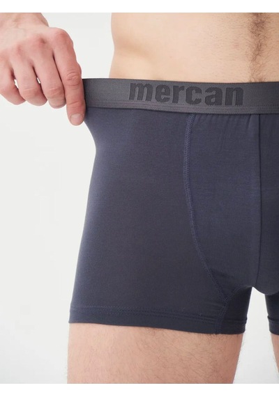 Mercan 3'lü Antrasit Modal Boxer