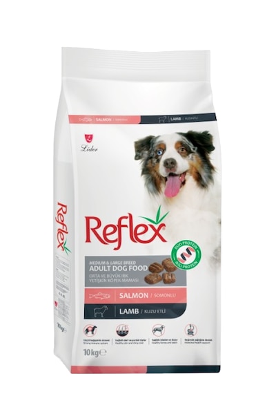 Reflex Duo Proteinli Somonlu Ve Kuzu Etli Orta ve Büyük Irk Yetişkin Köpek Maması 10 KG