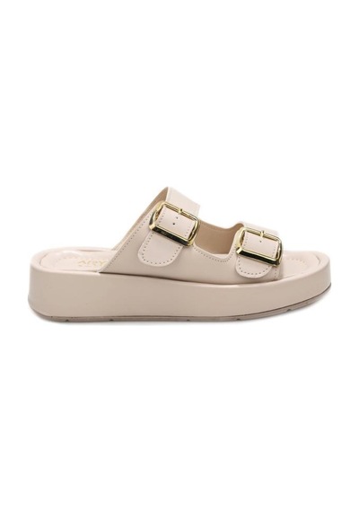 Aryan 83-608 Kadın Günlük Comfort Terlik Bej