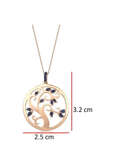 Doğal Safir Hayat Ağacı Sarı