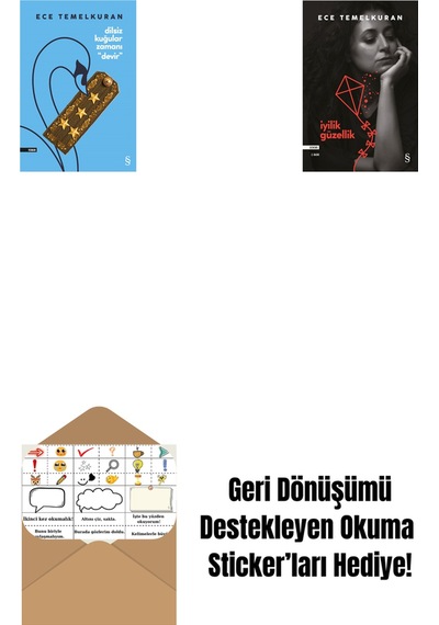 Dilsiz Kuğular Zamanı Devir + İyilik Güzellik + Okuma Sticker'ları