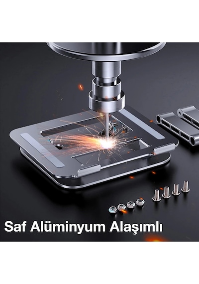 Ally Mc Ls515 Yükseklik Ayarlı Dizüstü Laptop Notebook Standı- 5775 Gümüş