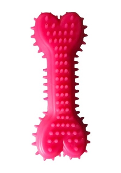 Plastik Dikenli Kaval Kemik 15 Cm Pembe Pembe
