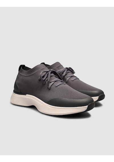 Cabani Triko & Hakiki Dana Deri Gri Erkek Sneaker Gri