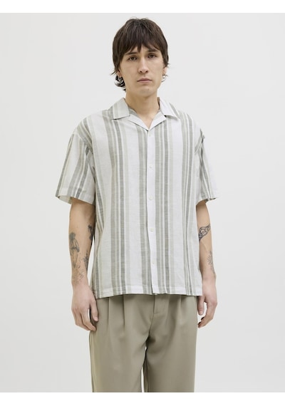 Jack & Jones Erkek Keten Karışımlı Gömlek - Summer - 12274913 Vetiver Jack & Jones Erkek Keten Karışımlı Gömlek - Summer - 12274913 Vetiver