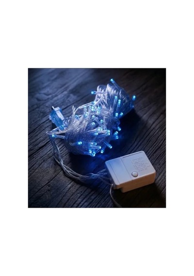 10m 100 Led Damla Uçlu Mavi Işık Şeffaf Kablo Çok Renkli 58684206