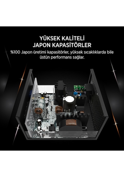 James Donkey Jdp850 Apfc 12cm 850w Bronze 80+ Atx 3.1 Pcı-e 5.1 Power Supply