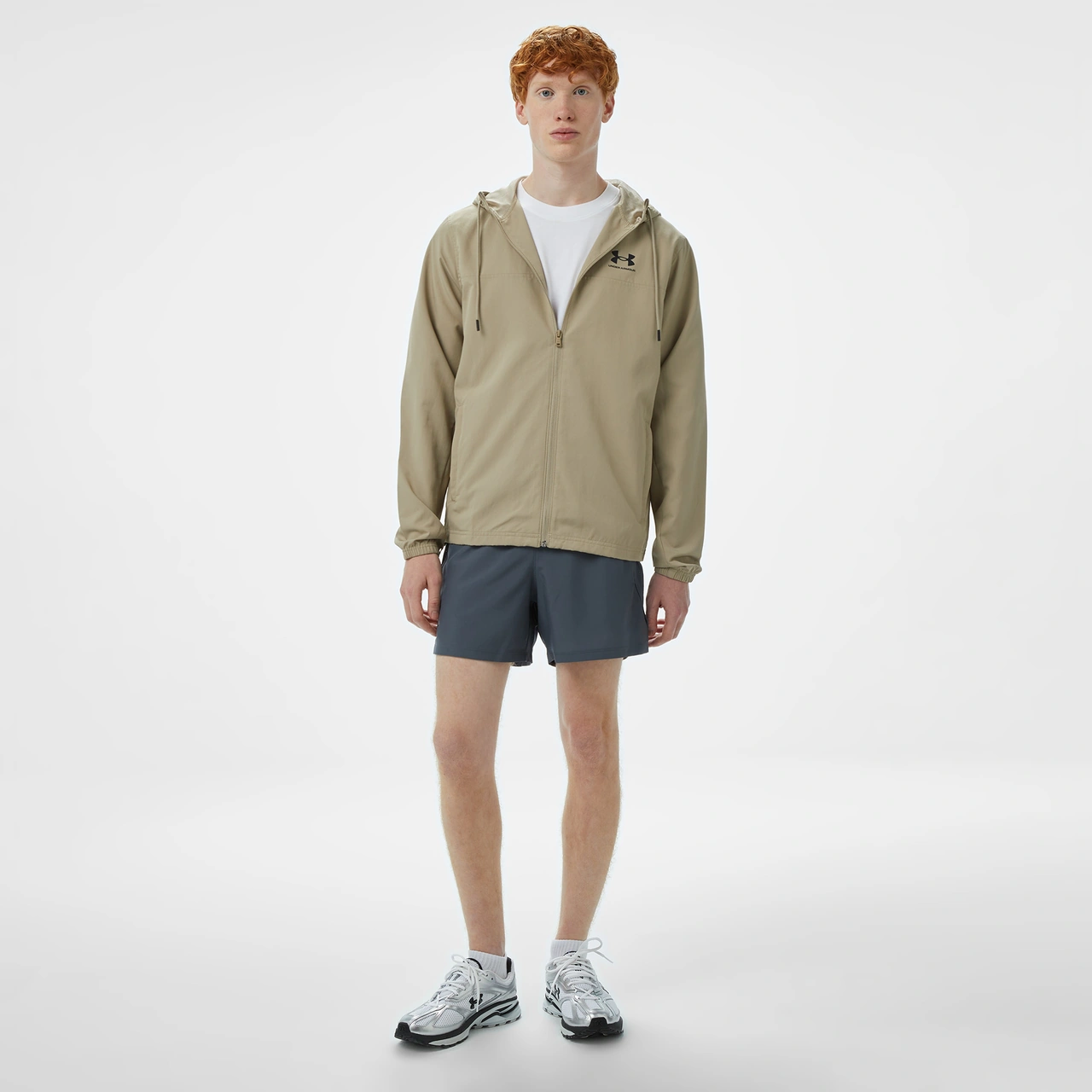 Under Armour Launch 5 Erkek Gri Koşu Şortu 1382617 Gri