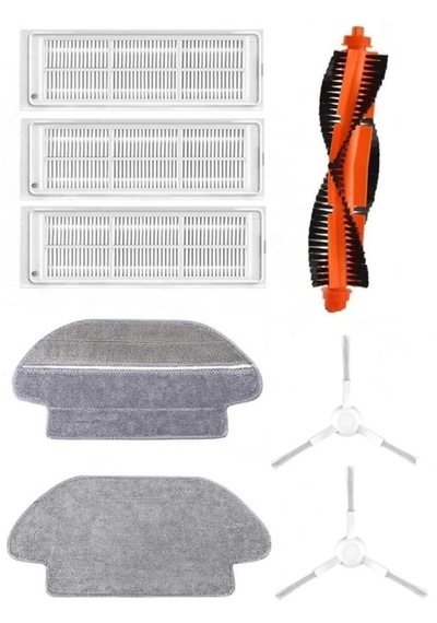 Xiaomi Vacuum Mop 2s Xmstjqr2s Robot Süpürge Uyumlu 8'li Yedek Parça Seti-5339