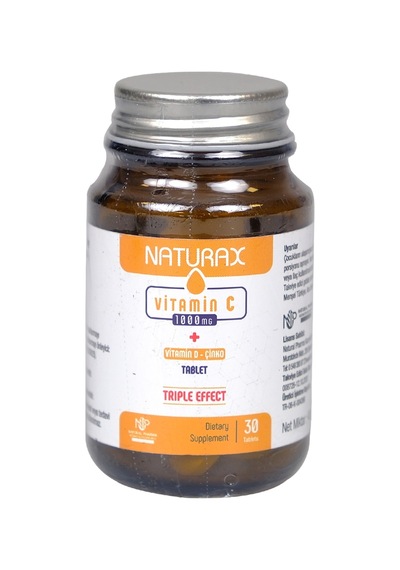 Naturax C+vitamin D -çinko Vitamini 1000 Mg