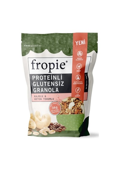 Fropie Protein Granola - Kajulu & Keten Tohumlu 240 Gr 24'li Paket