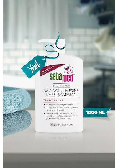 Sebamed Saç Dökülmesine Karşı Etkili Kafein ve Ginkgo Biloba İçerikli Şampuan 1 L