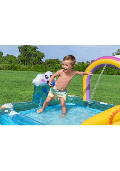 Bestway 53174 Rainbows N Rays Şişme Su Oyun Parkı Ve Havuz 1,80 M X 1,80 M X 1,17 M