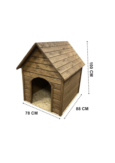 Reyo Pet Suya Soğuğa Dayanıklı Lüks Büyük Boy Ahşap Köpek Kulübesi