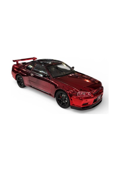 Hobbiez World 1/24 Nissan Gtr R34 - Metallick Red/black