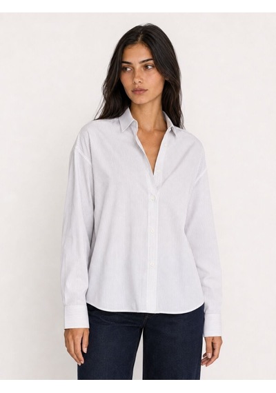 Loft Loose Fit Kadın Gömlek U.kol Lf2044844 Q1.v1 Lacivert