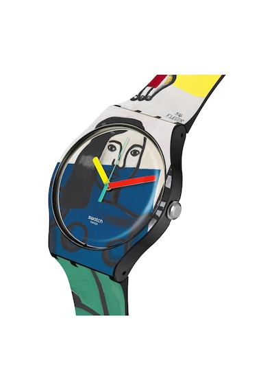 Suoz363 Swatch Leger's Two Women Holding Flowers Unisex Kol Saati Çok Renkli