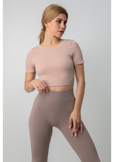 Doremi Dikişsiz Kısa Spor Üst-22621 001