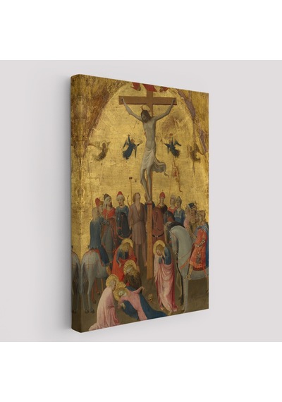 Fra Angelico Çarmıha Geriliş Tablosu, Çaucifixion Jesus Christ -6396 70 X 100