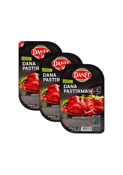Danet Dana Pastırma Çemeni Sıyrılmış Dilimli 3 x 70 G