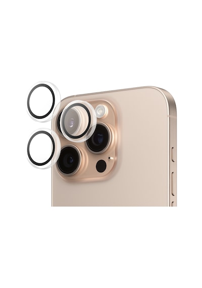 Panzerglass Hoops Apple Uyumlu iPhone 16 Pro 16 Pro Max 17 Pro Şeffaf Kamera Lens Koruyucu