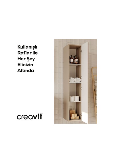 Creavit D20 30 Cm Sola Açılır Boy Dolabı Dafne Melamin Kapak Demonte Dafne Creavit D20 30 Cm Sola Açılır Boy Dolabı Dafne Melamin Kapak Demonte Dafne
