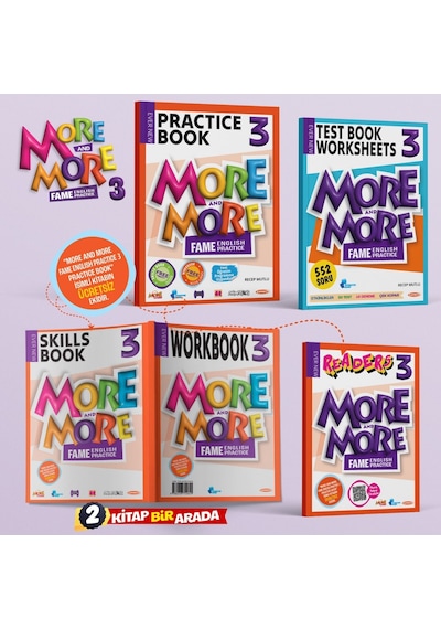 Kurmay 3.sınıf More&more Practıce Book Seti 3 Kitap + Test Book Worksheets