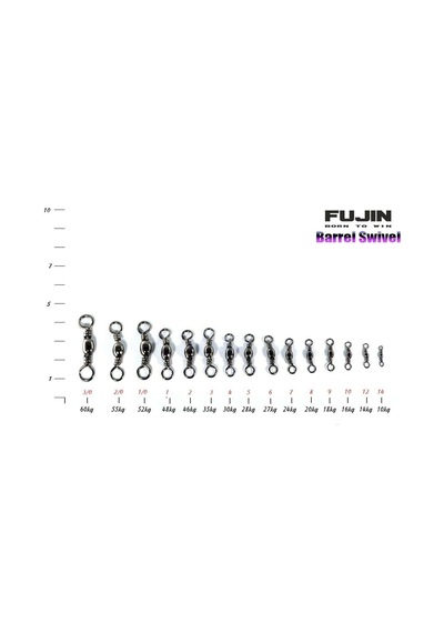 Fujin Barrel Swivel Fırdöndü Black Nickel 3-0 No