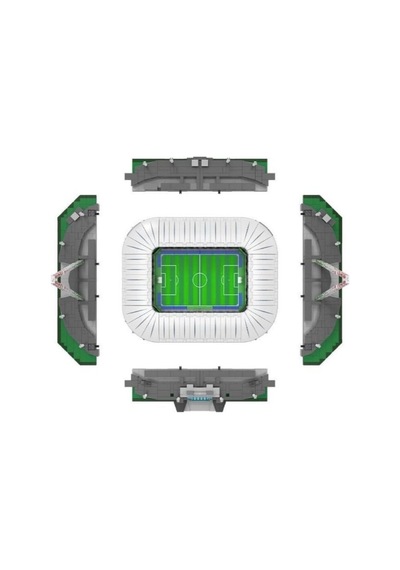 Cada C66021 Juventus Allianz Stadium Led Işıklı Maket Yapı Bloğu 3638 Parça