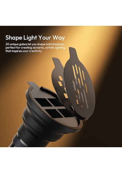 Ulanzi Lm01 Rgb Gobo 10w Taşınabilir Led Fotoğraf Ve Video Işığı - L219a