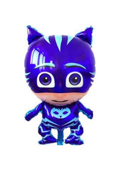 1 Ad Pijamaskeliler Kedi Çocuk Folyo Balon Pija Masks Uçan Balon