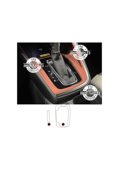 Honda Hr-v Uyumlu Vites Etrafı Piano Black Tpu Koruyucu 2li Set 2021-2026