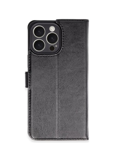Apple iPhone Uyumlu  16 Pro Max Uyumlu Kılıf Trend S Plus Kapaklı Kılıf - Siyah