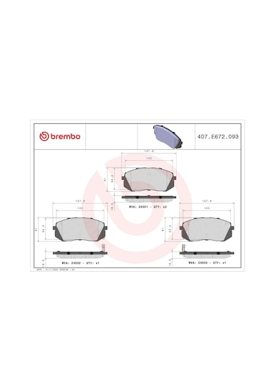 Hyundai İx35 Ön Fren Balatası 1.6 Gdı 135 Beygir 2010-2015 Brembo