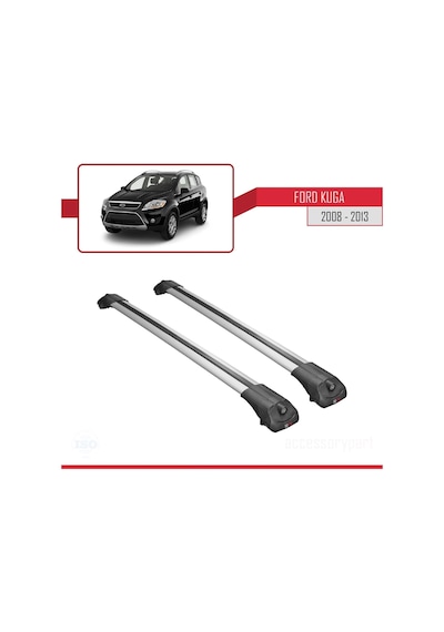 Ford Kuga 2008-2013 Arası İle Uyumlu Ace-1 Ara Atkı Tavan Barı Gri