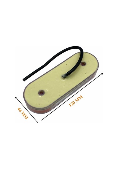 12v-24v Pozisyon Lambası 3 Fonksiyonlu Sarı Neon Ledli 120 44 Mm