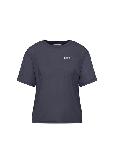 Jack Wolfskin Vonnan Crop T W Siyah Kadın Kısa Kol T-shirt 000000000102233077 SIYAH