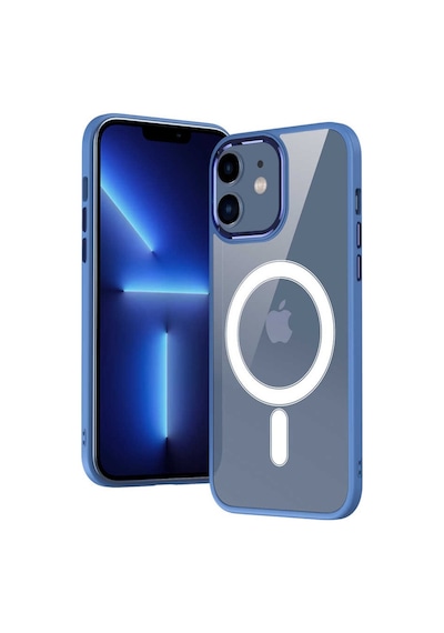 Apple Uyumlu iPhone 12 Kilif Wireless Sarj Özellikli Zore Krom Magsafe Kilif 551649507