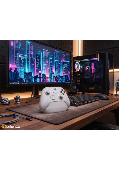 Xbox Uyumlu Tekli Oyun Kolu Standı, Minimalist Gamepad Tutucu - Beyaz