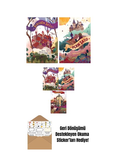 Yürüyen Şato + Uçan Şato + Diana Wynne Jones Üçlü Kitap Seti: Yürüyen Şato Uçan Şato Sihirli Ev