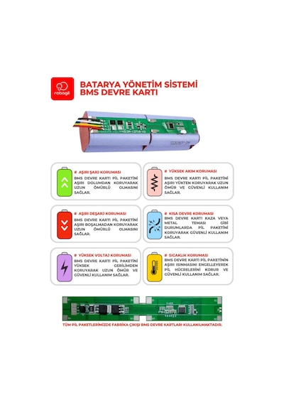 Tesvor T8 3200mah Uyumlu Robot Süpürge Pili A3203bs-tes-001