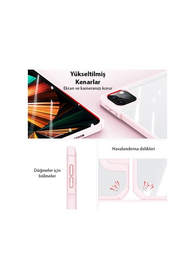 Dux Ducis Apple Uyumlu iPad  Pro 12.9 2022/2021/2020/2018 Kapaklı Kılıf