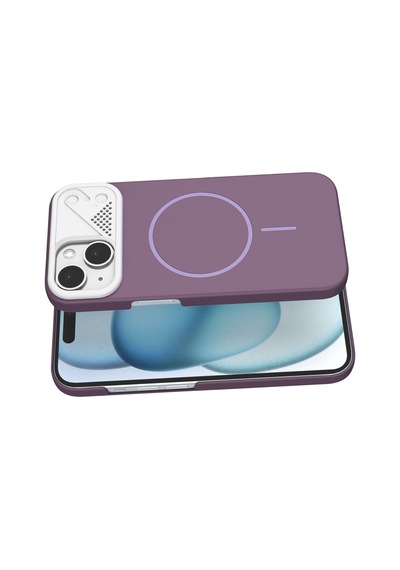 Joko - 896 - Apple İphone 15 Export Magsafe Kapak - Smglobal - - Mor