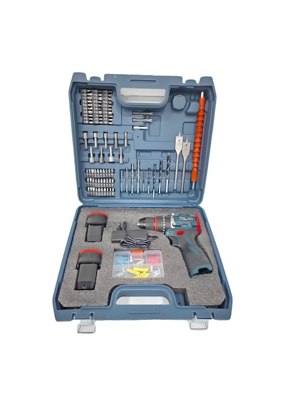 Prohummer Ph321 Kömürsüz Akülü Vidalama Matkap Seti 32 Parça, Armut Tipi Batarya, 16v 2ah, Çantalı