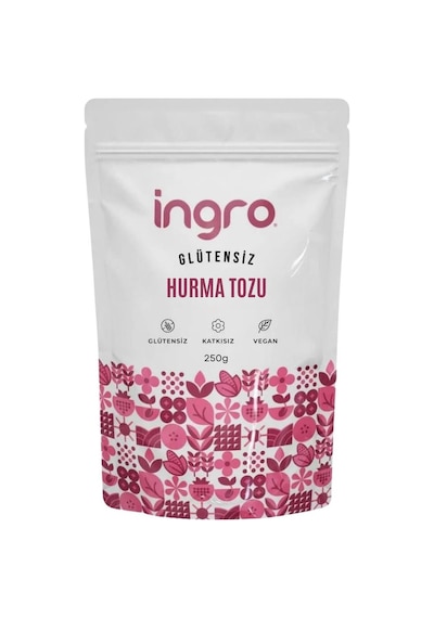 İngro Glütensiz Hurma Tozu Hurma Şekeri 250 G