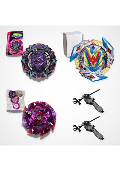 Beyblade Burst Set 3 Beyblade 2 Fırlatıcı - B-169, B-104, B-151